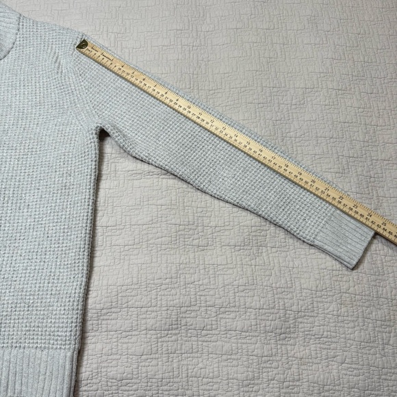 Old Navy Men's Latte Beige Knit Textured Button Mock Neck Sweater Size Medium - Picture 5 of 8